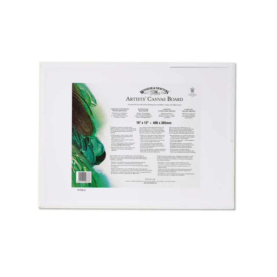 Winsor & Newton Artists' Canvas Board - 16x12 inches