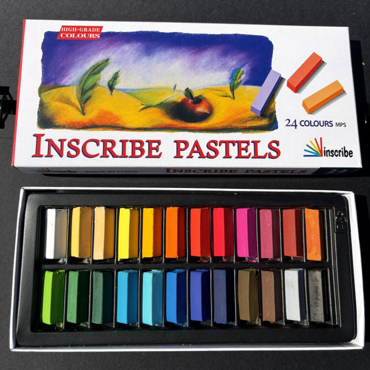 Inscribe Soft Pastels - 24 Half Sticks