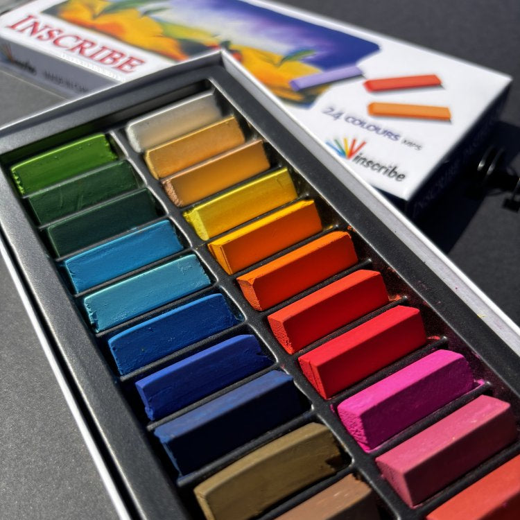 Inscribe Soft Pastels - 24 Half Sticks
