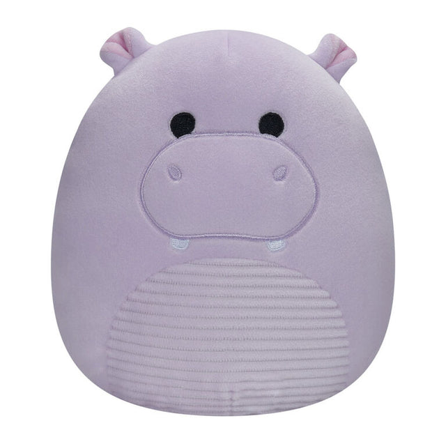 Squishmallow 7.5 Inch Hanna the Purple Hippo with Corduroy Belly