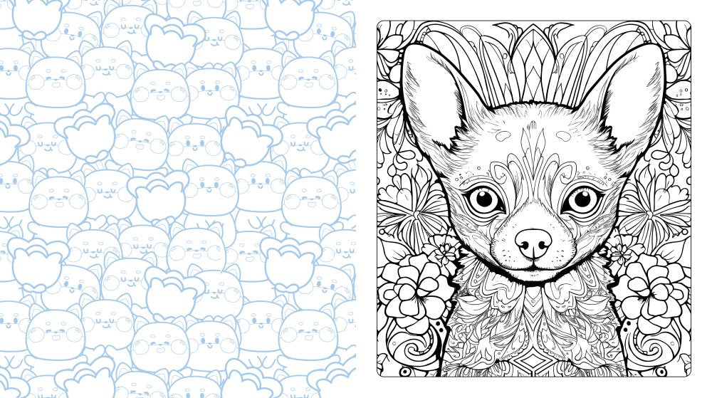 Kawaii Cuties Colouring Kit