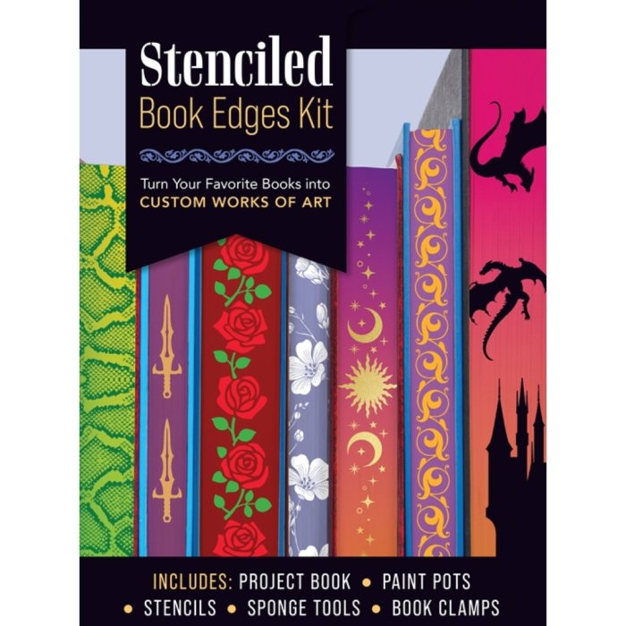 Stencilled Book Edges Kit