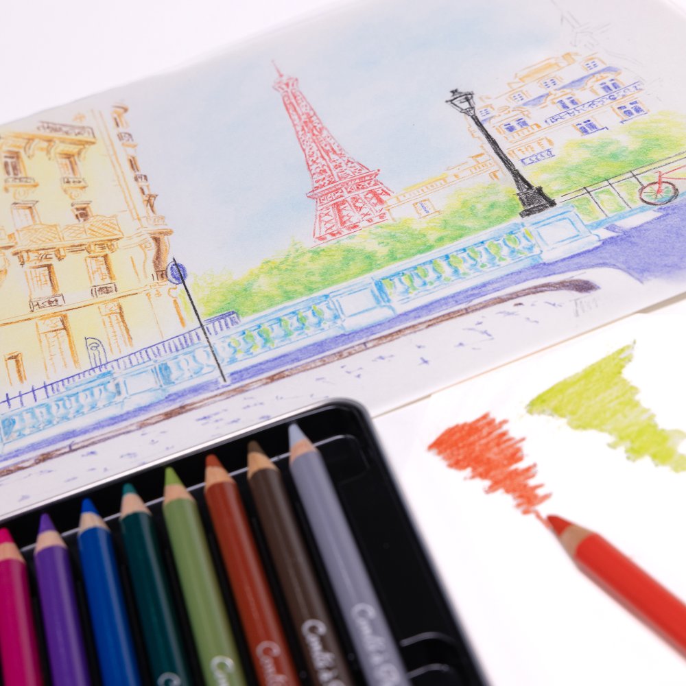 Conté à Paris Pastel Pencils Set (24 Pieces)