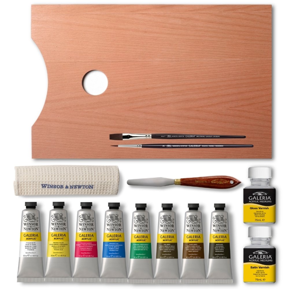 Winsor & Newton Galeria Acrylic Wooden Set