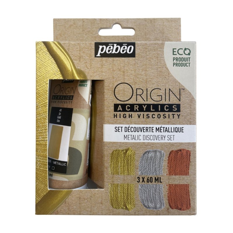 Pebeo Origin Acrylics Acrylics Set - Metallic