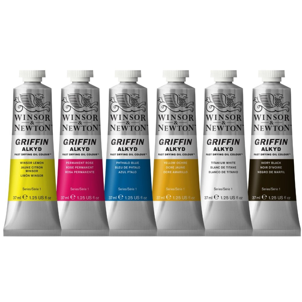 Winsor & Newton Griffin Oil Beginners Set 6x37ml