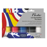 Lefranc Bourgeois Flashe The Basics Vinylic Emulsion - Primary Set (5x80ml)