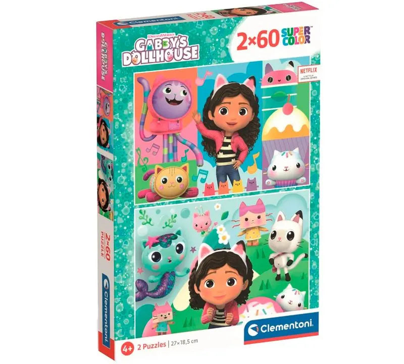Jigsaw Puzzles - Gabbys Dollhouse (2 x 60 Pieces)