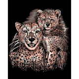 Artfoil Copper Scratch Art Kit - Cheetah