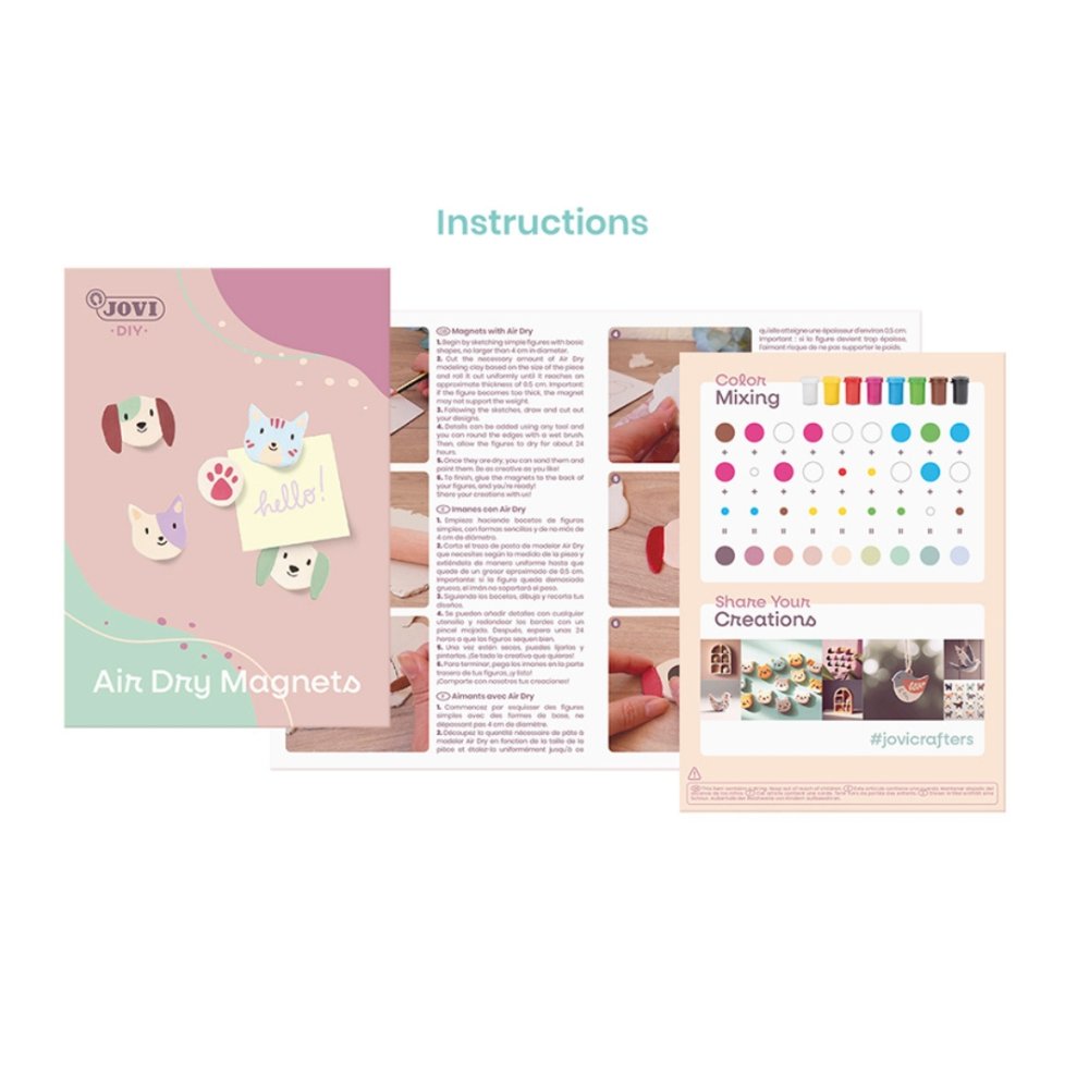 JOVI DIY Craft Kit - Air Dry Magnets