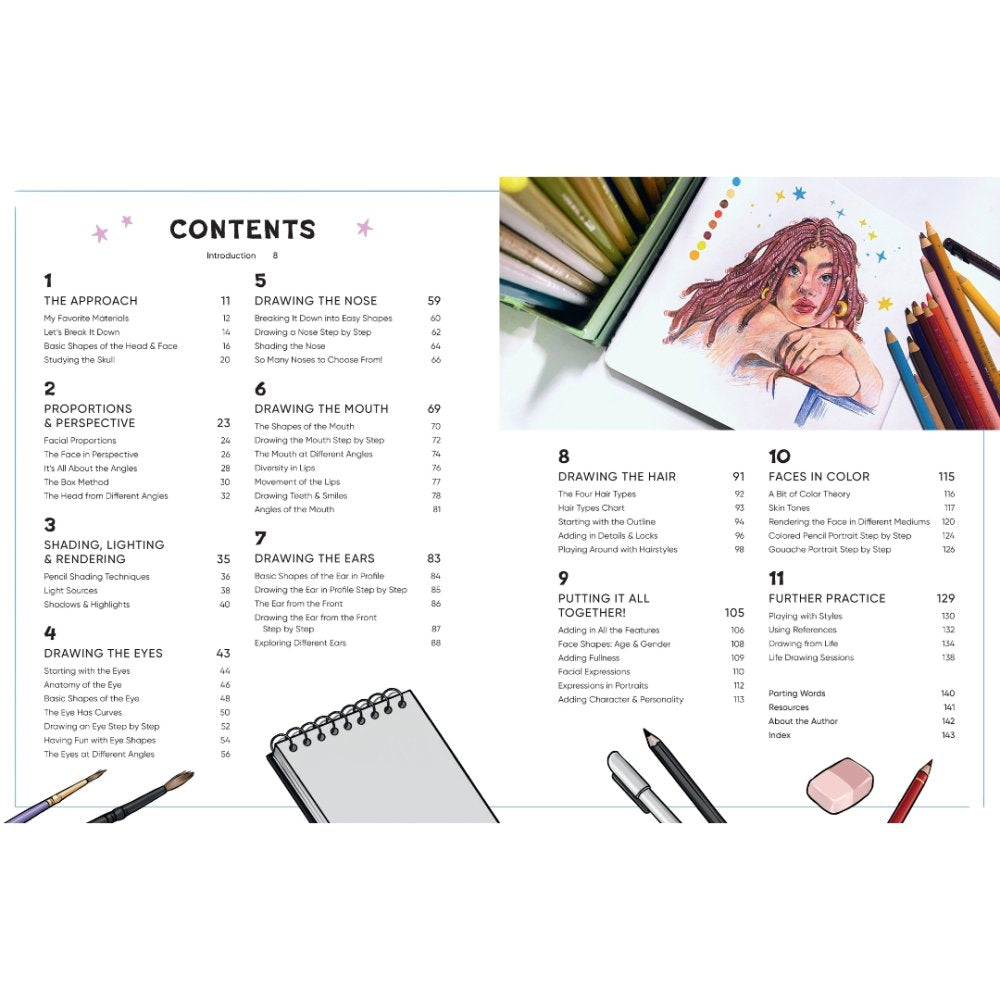 Draw Amazing Faces Book