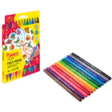 Jovi Washable Dual Felt-Tip Pens (Set of 12 Assorted Colours)