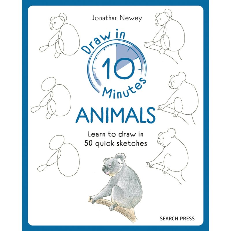 10-Minutes Sketching: Animals Book