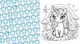 Draw & Colour Chibi Mythical Beasts Kit