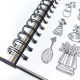 Elements Wire-O Hard Cover Sketch Book Black Portrait - A5