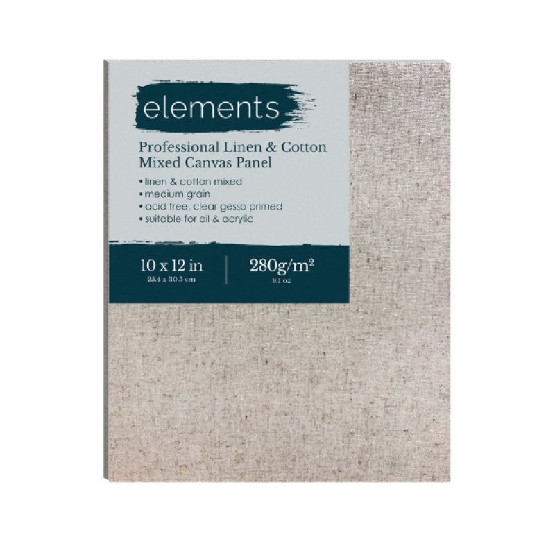 Elements Cotton/Linen Canvas Board - 10x12 Inch
