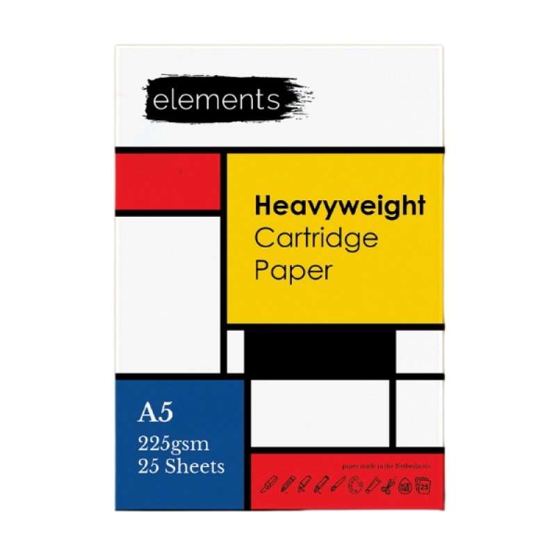 Elements A5 Heavyweight Cartridge Paper Pad (25 Sheets)