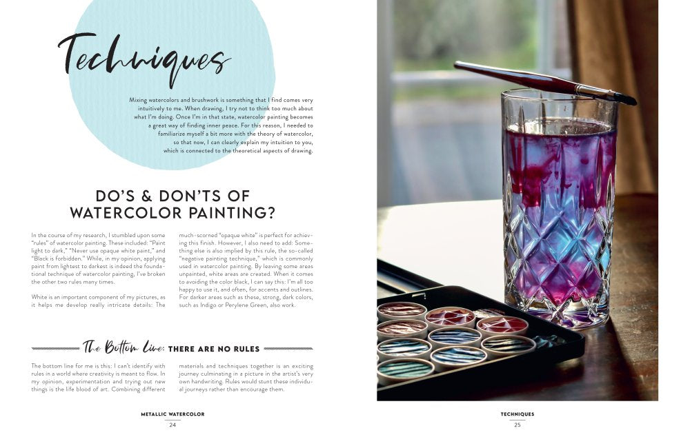 Metallic Watercolour Book