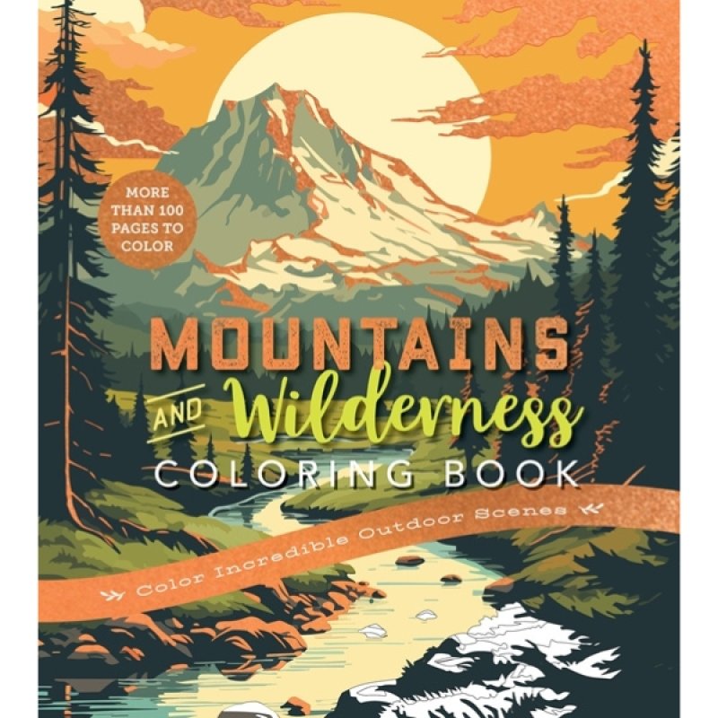Mountains & Wilderness Colouring Book