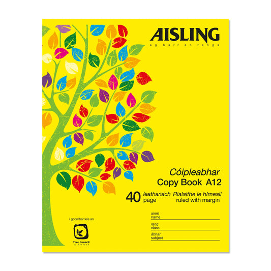 AISLING Writing Copy 40 page 200 x 160mm - Pack of 10