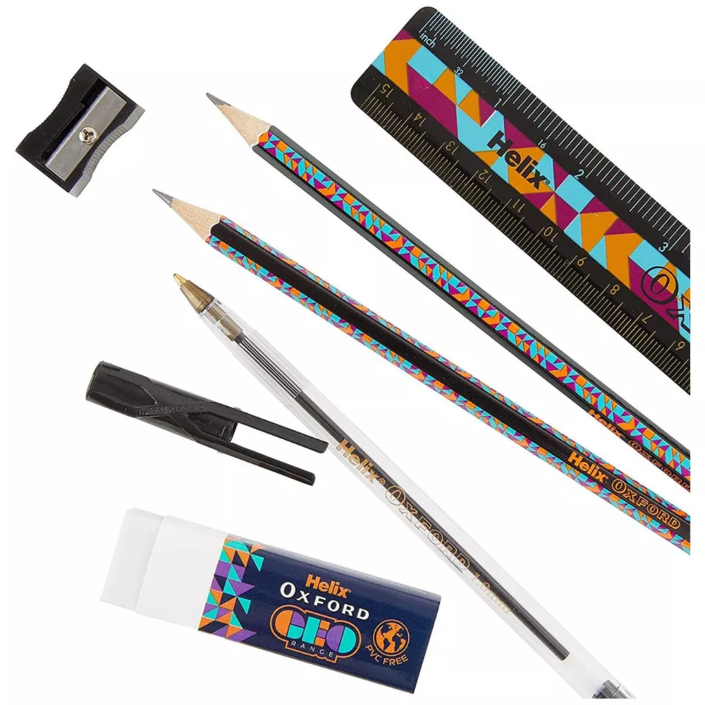 Helix Oxford Geo Student Set - Orange