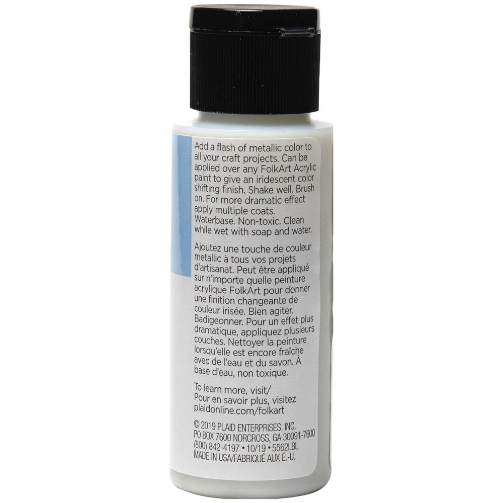 FolkArt Flash Iridescent Top Coat 59ml - Blue Violet