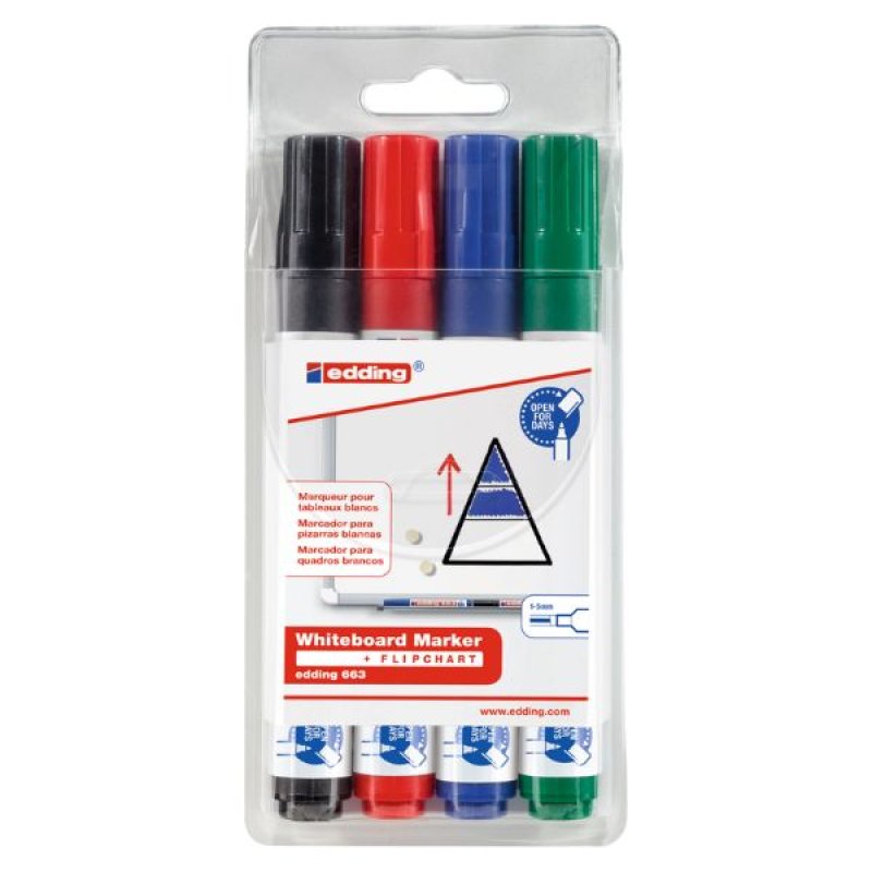 Edding 661 Whiteboard Marker (Set of 4)