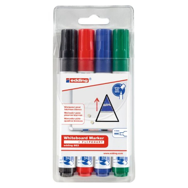 Edding 661 Whiteboard Marker (Set of 4)
