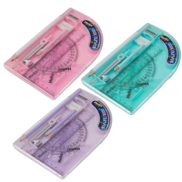 Helix Cool Curves Maths Set - Pastel Colours