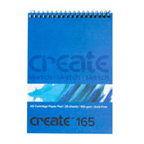 Create Cartridge Spiral A5 Sketch Pad 165gsm (25 Pages)