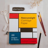 Elements A4 Heavyweight Cartridge Paper Pad (25 Sheets)