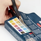 Derwent Metallic Watercolour Paint Palette (12 Pans)