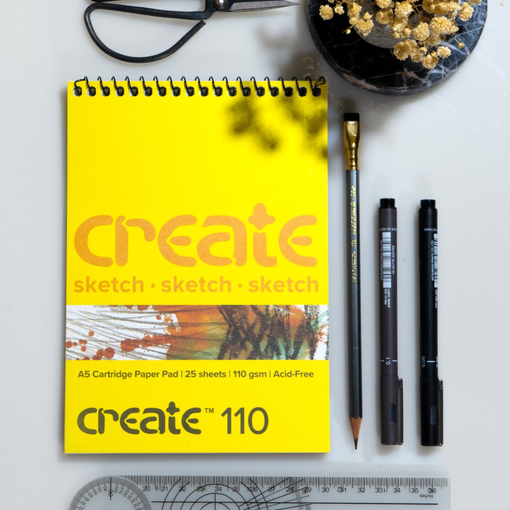 Create Cartridge Spiral A5 110Gsm (25 Pages)