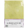 Dovecraft A4 Premium Glitter Card 300gsm - Gold (10 Sheets)