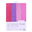 Dovecraft Glitter Card A4 Pad - Pretty Posy