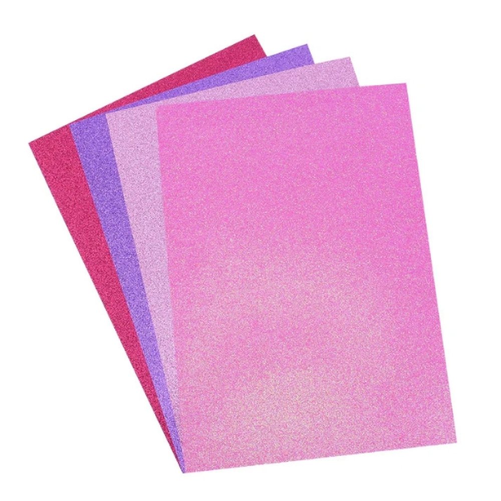 Dovecraft Glitter Card A4 Pad - Pretty Posy