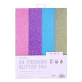Dovecraft Glitter Card A4 Pad - Pastels (24 Sheets)