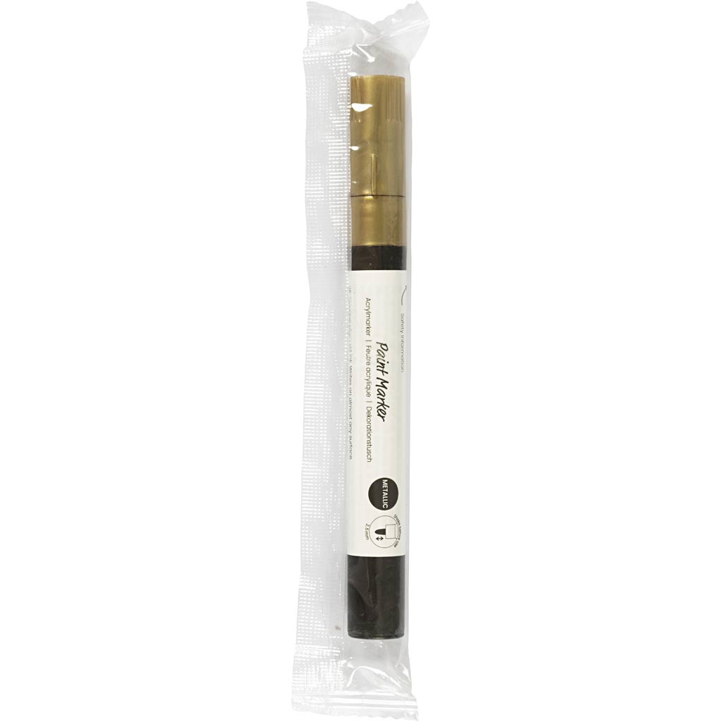 Decorative Marker Metallic line 25mm - Gold