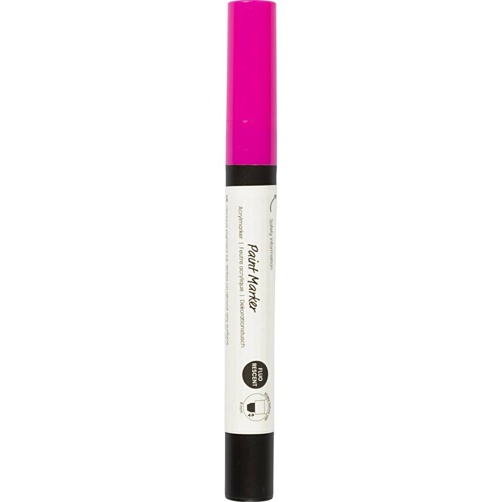 Decorative Marker line 8mm - Fluorescent Pink