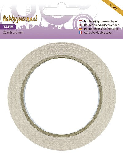Hobbyjournaal Double Sided Tape 6mm x 20m