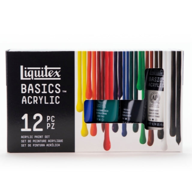Liquitex Basics Acrylic Paint Set (12x22ml)