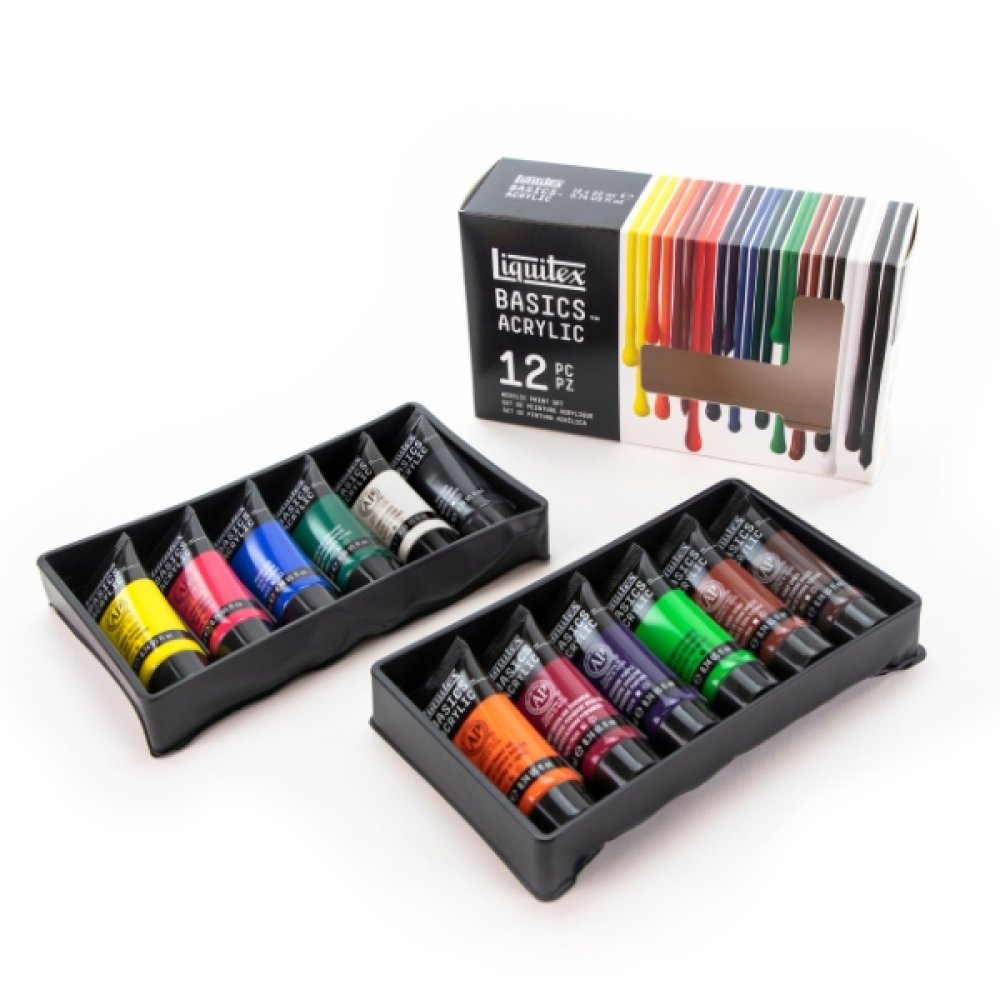 Liquitex Basics Acrylic Paint Set (12x22ml)