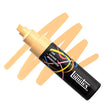 Liquitex paint marker with tan color swatches on a white background