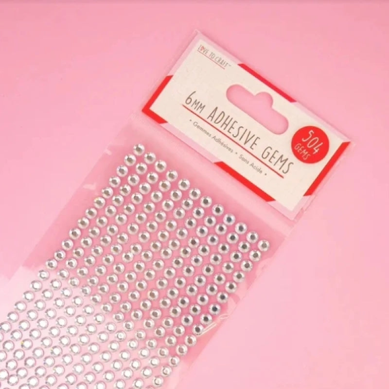 Love to Craft Gems 6mm - Silver (504 Pcs)