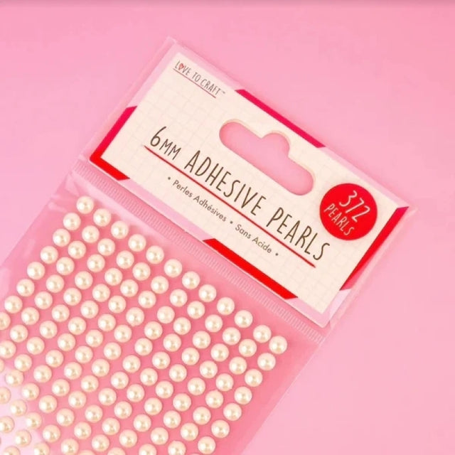 Love to Craft Adhesive Pearls 6mm - Ivory (372 Pack)