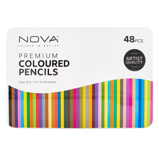 NOVA Premium Colouring Pencils (48 Pieces)