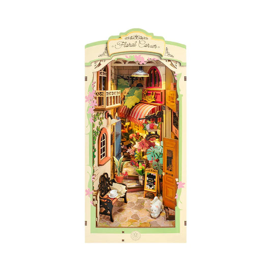 DIY Book Nook Shelf Insert Kit - Floral Corner