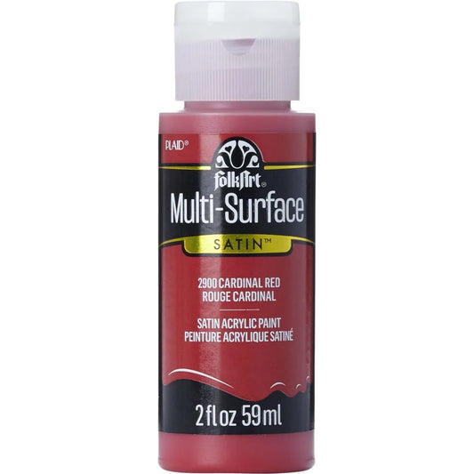 FolkArt Multi-Surface Acrylic 59ml - Cardinal Red