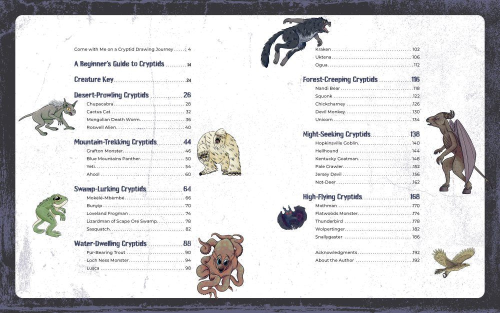 Learn to Draw Cryptid Creatures Book