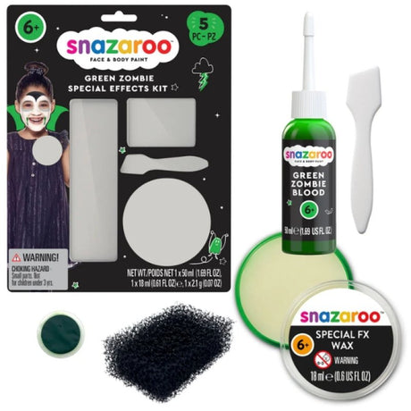Snazaroo Special FX Green Zombie Kit